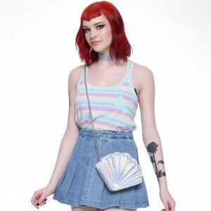 Bioworld Seashell Holographic Crossbody Bag
